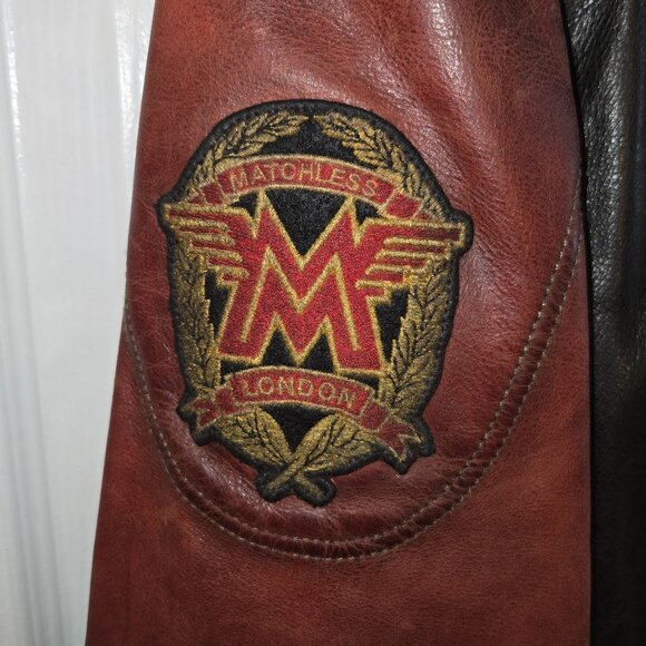 MATCHLESS CIRCULAR ROAD 115TH CELEBRATION LEATHER BOMBER JACKET - Picture 4 of 16